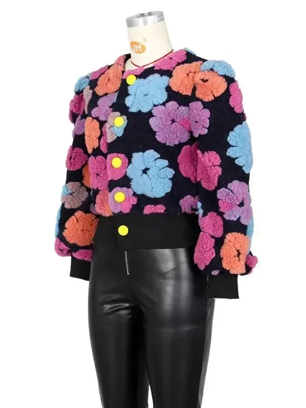 Women’s Floral Bolero Jacket Elegant Style