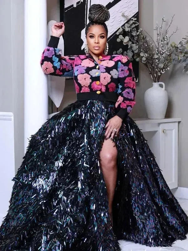 Women’s Floral Bolero Jacket Elegant Style