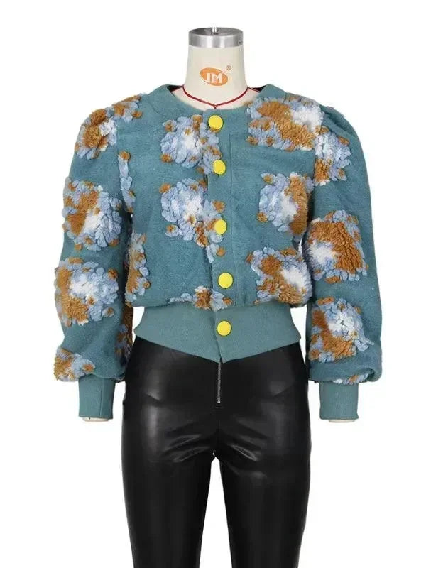 Women’s Floral Bolero Jacket Elegant Style