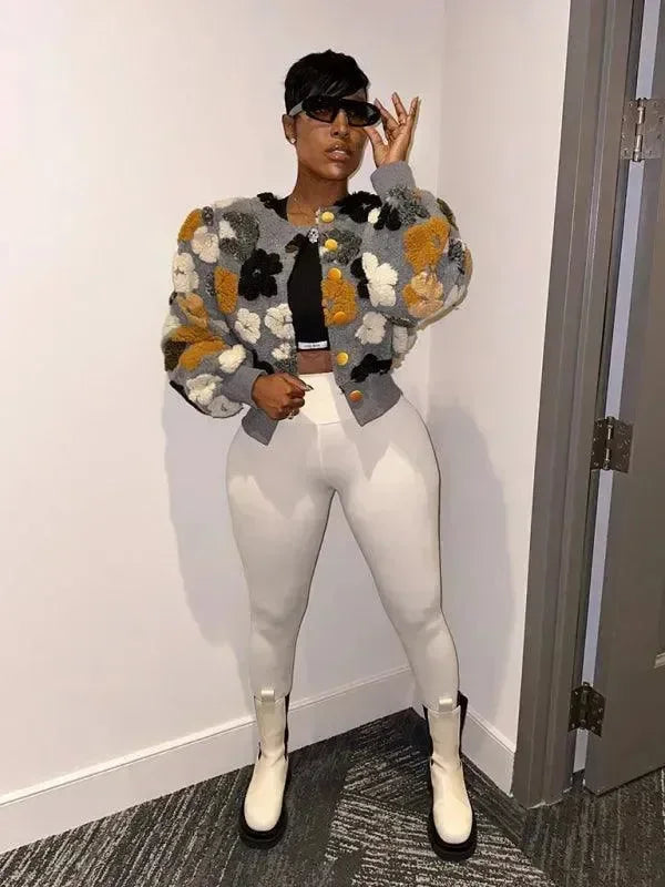 Women’s Floral Bolero Jacket Elegant Style