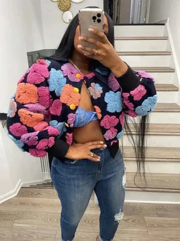 Women’s Floral Bolero Jacket Elegant Style