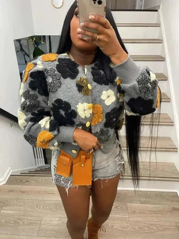 Women’s Floral Bolero Jacket Elegant Style