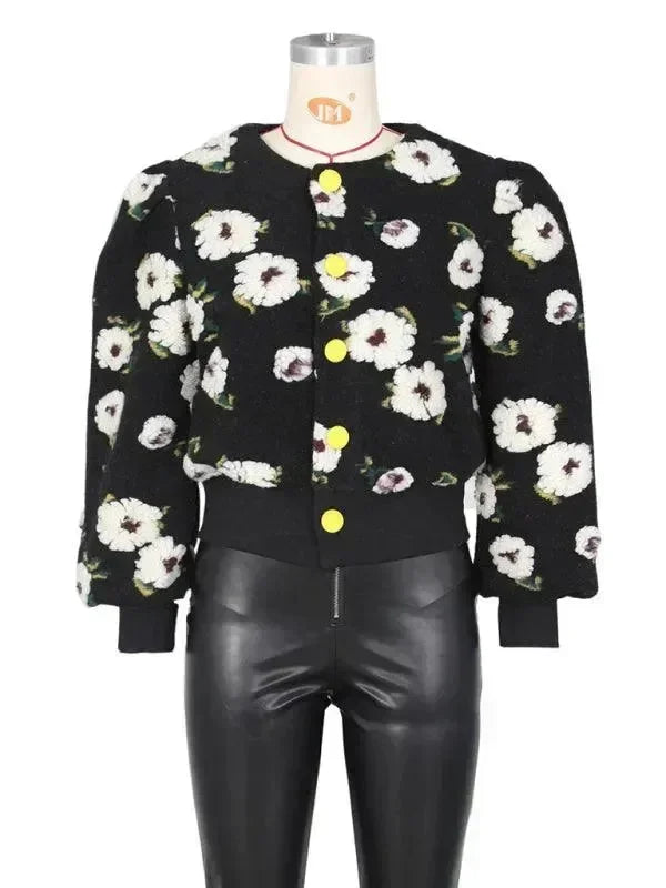 Women’s Floral Bolero Jacket Elegant Style