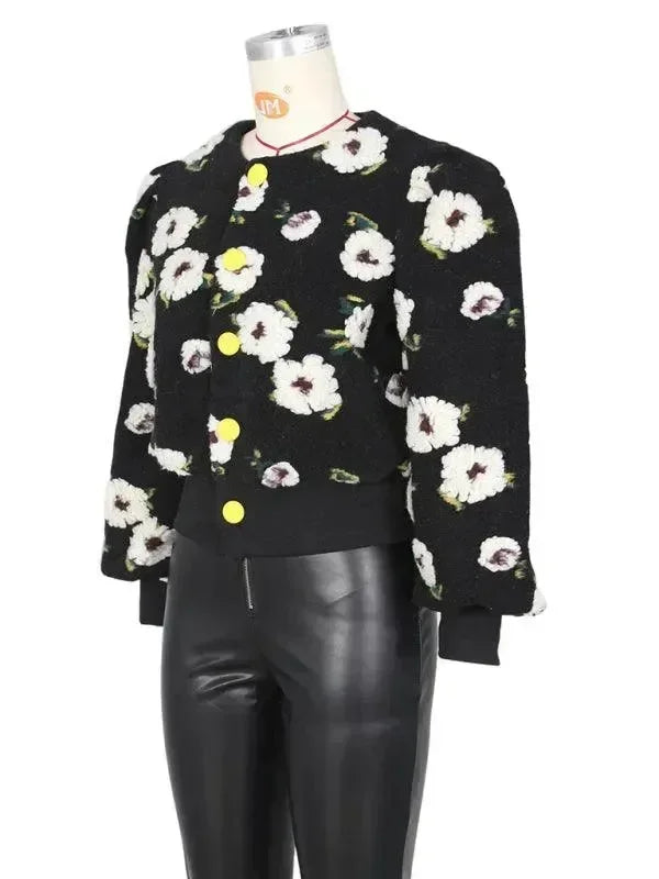 Women’s Floral Bolero Jacket Elegant Style
