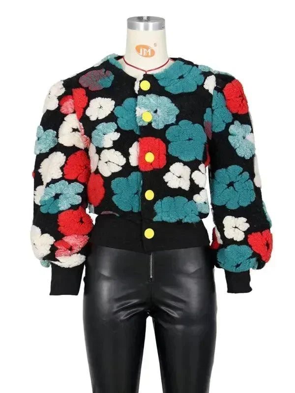 Women’s Floral Bolero Jacket Elegant Style