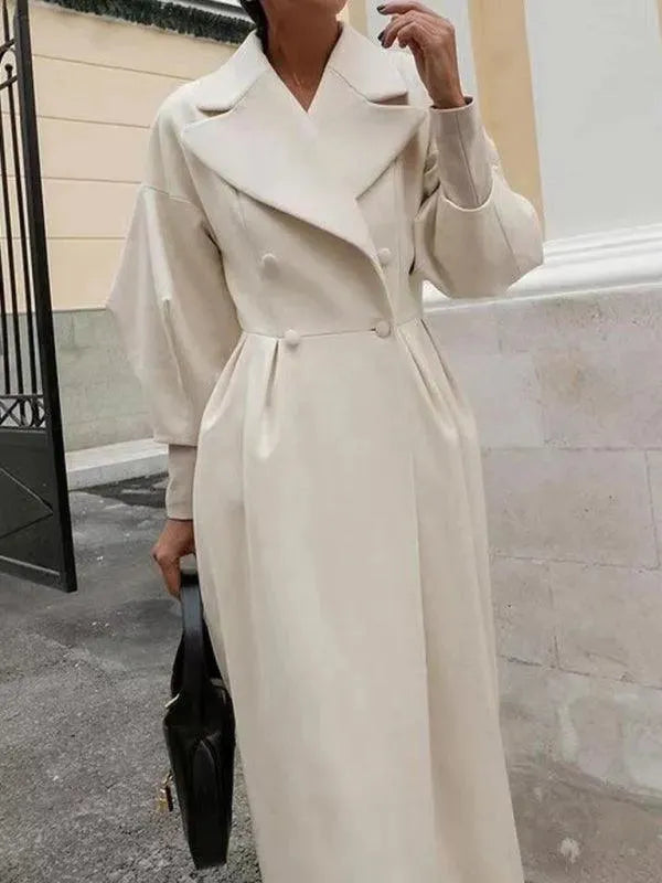 Women's Formal Overcoat Long Elegant Tailored Style