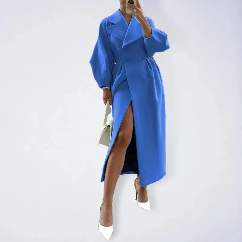 Women's Formal Overcoat Long Elegant Tailored Style