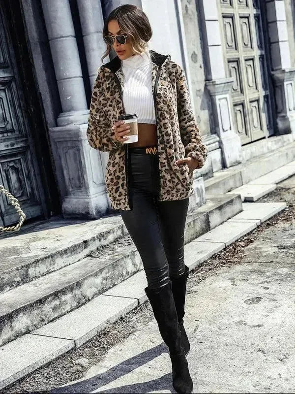 Women’s Hooded Fleece Jacket Casual Style