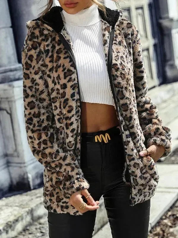 Women’s Hooded Fleece Jacket Casual Style