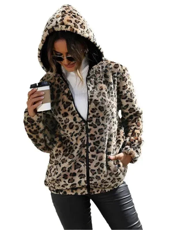 Women’s Hooded Fleece Jacket Casual Style
