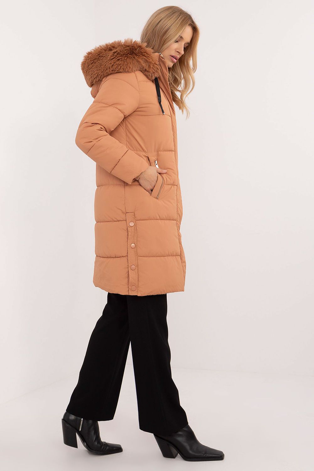 Women's Insulated Puffer Jacket — Brown