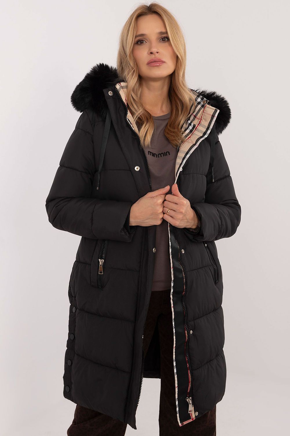 Women's Insulated Puffer Jacket — Brown