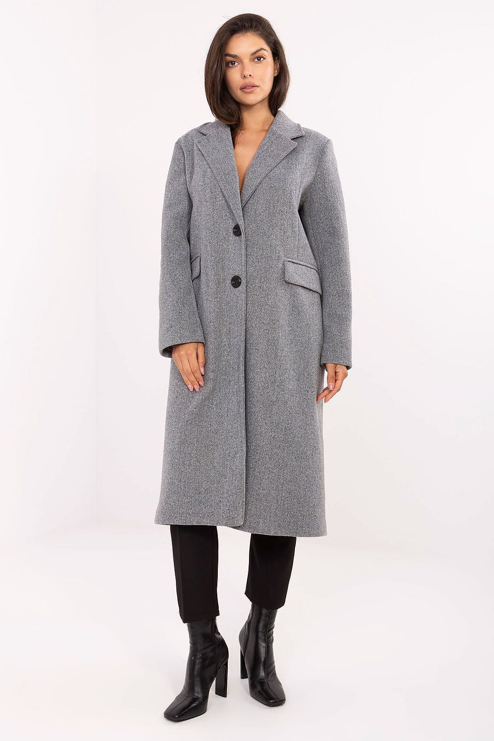 Women's Minimalist Long Overcoat — Beige