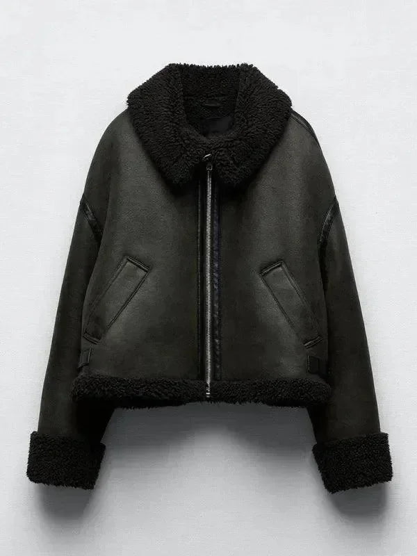 Women’s Moto Bomber Jacket Reversible Style