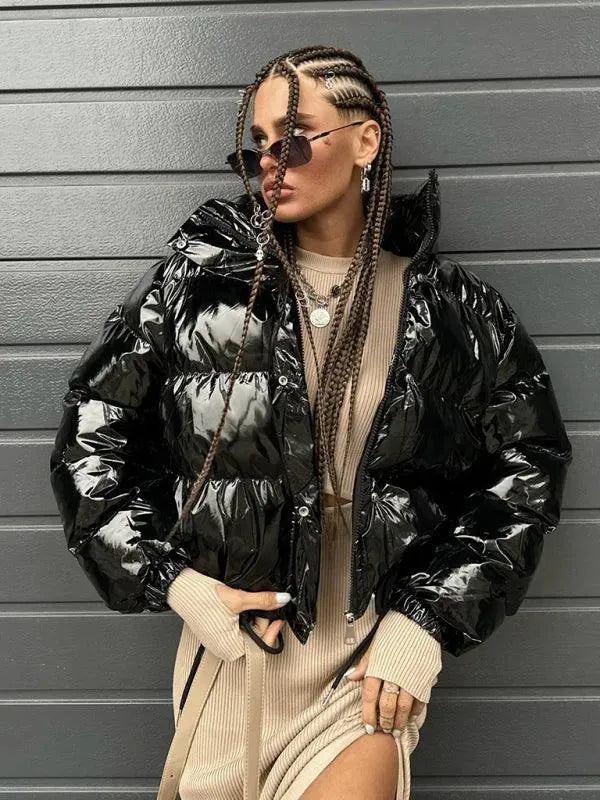 Women’s Moto Puffer Jacket Insulated Style