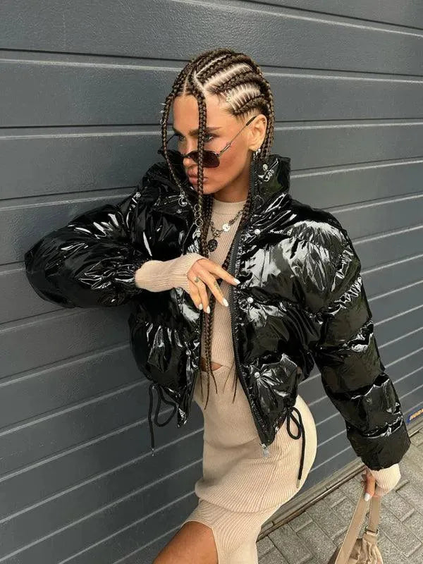 Women’s Moto Puffer Jacket Insulated Style