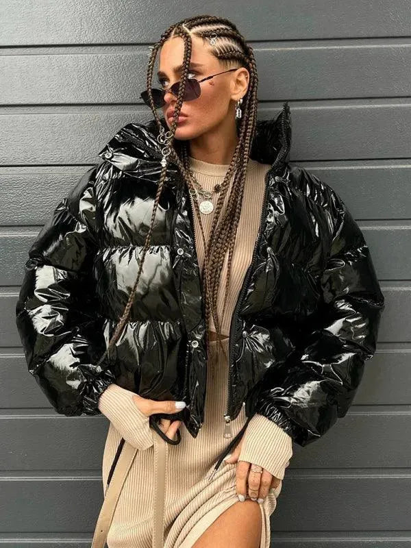 Women’s Moto Puffer Jacket Insulated Style