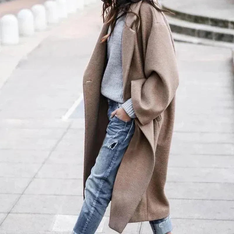 Women's Overcoat Oversized Longline Warm Design