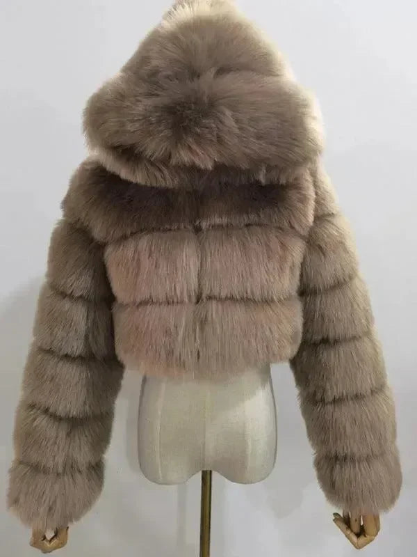 Women's Parka Coat Slim Fit Hooded Style