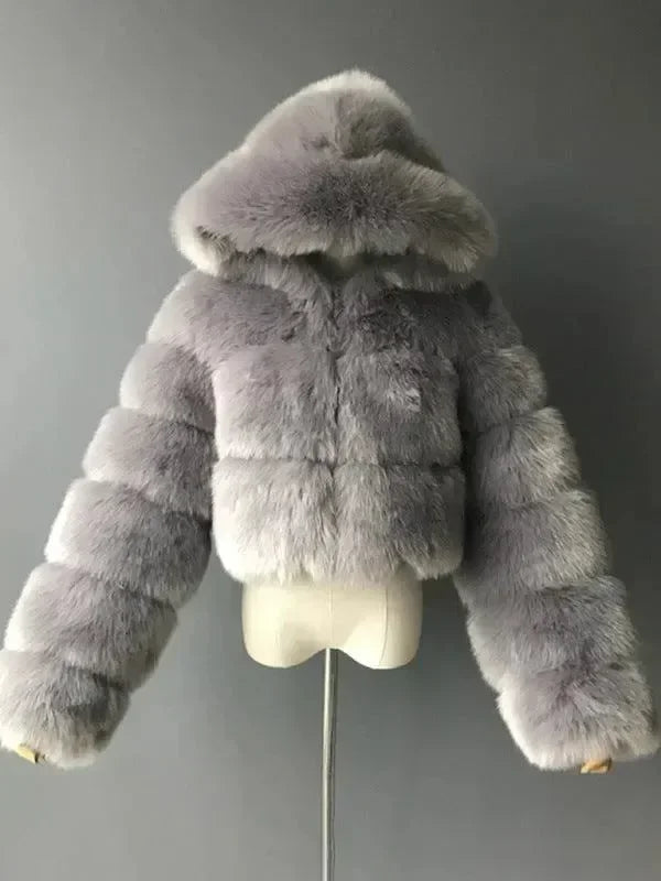 Women's Parka Coat Slim Fit Hooded Style