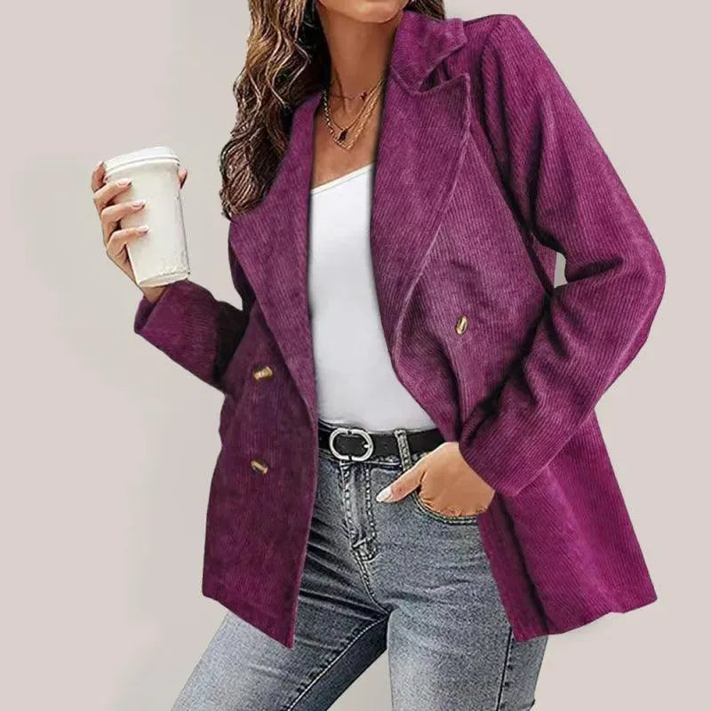 Women's Pea Coat Slim Fit Double Breasted Style