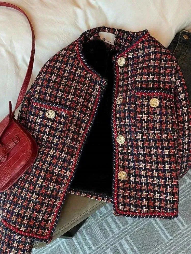 Women’s Pearl Tweed Jacket Elegant Style