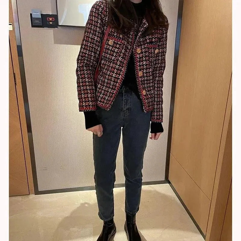 Women’s Pearl Tweed Jacket Elegant Style