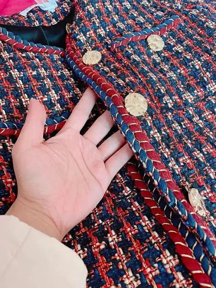 Women’s Pearl Tweed Jacket Elegant Style