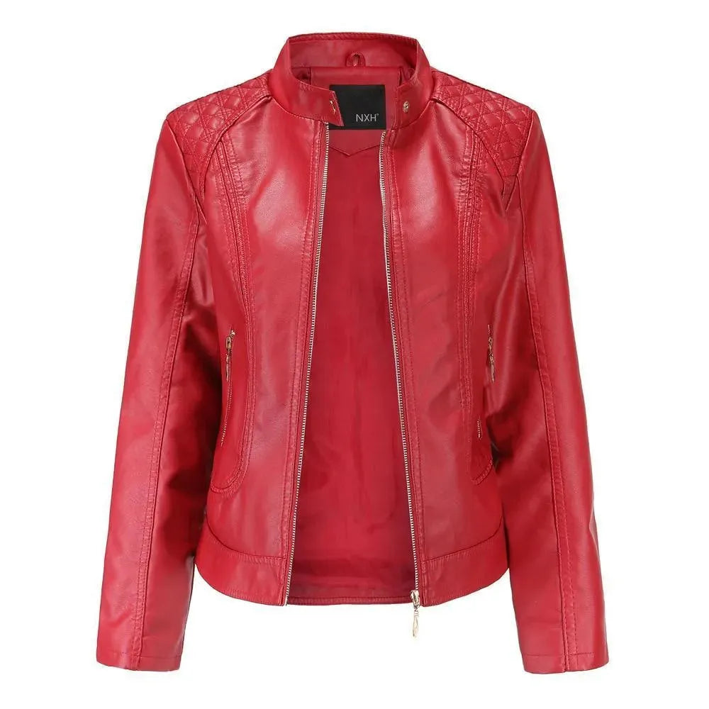 Women’s Quilted Biker Jacket Edgy Style