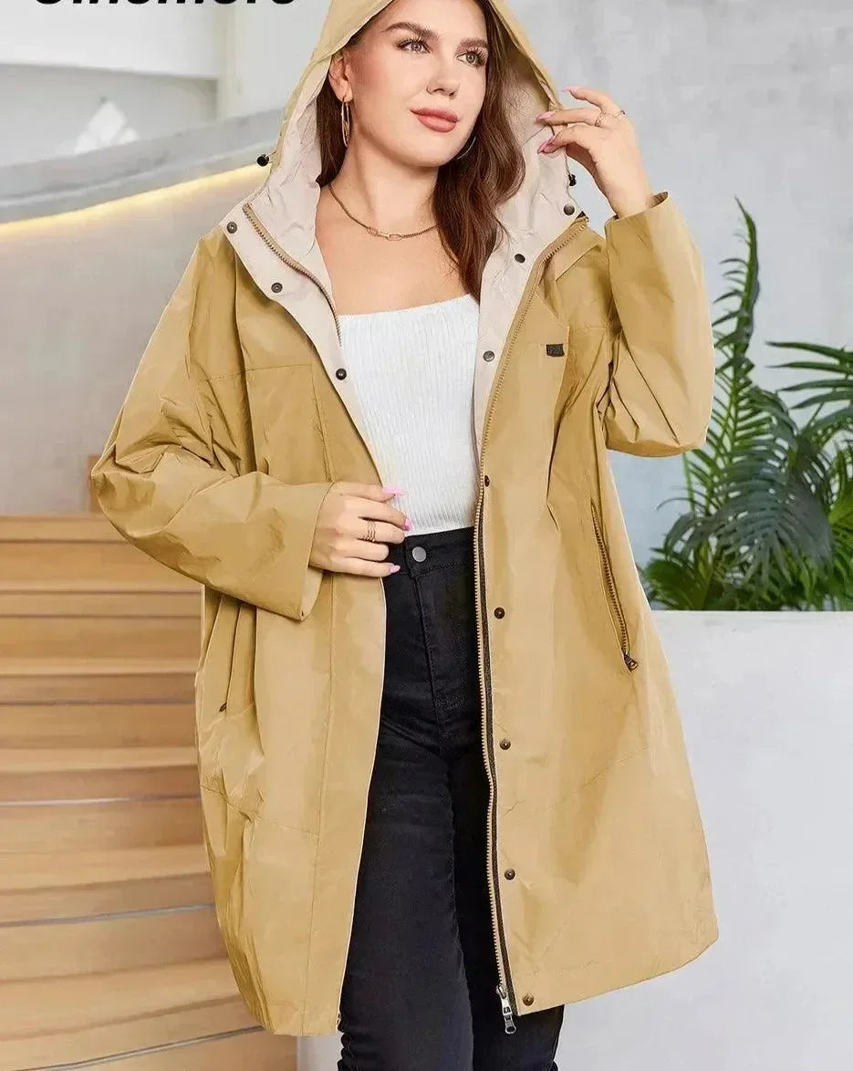 Women's Rain Coat Waterproof Lightweight Design