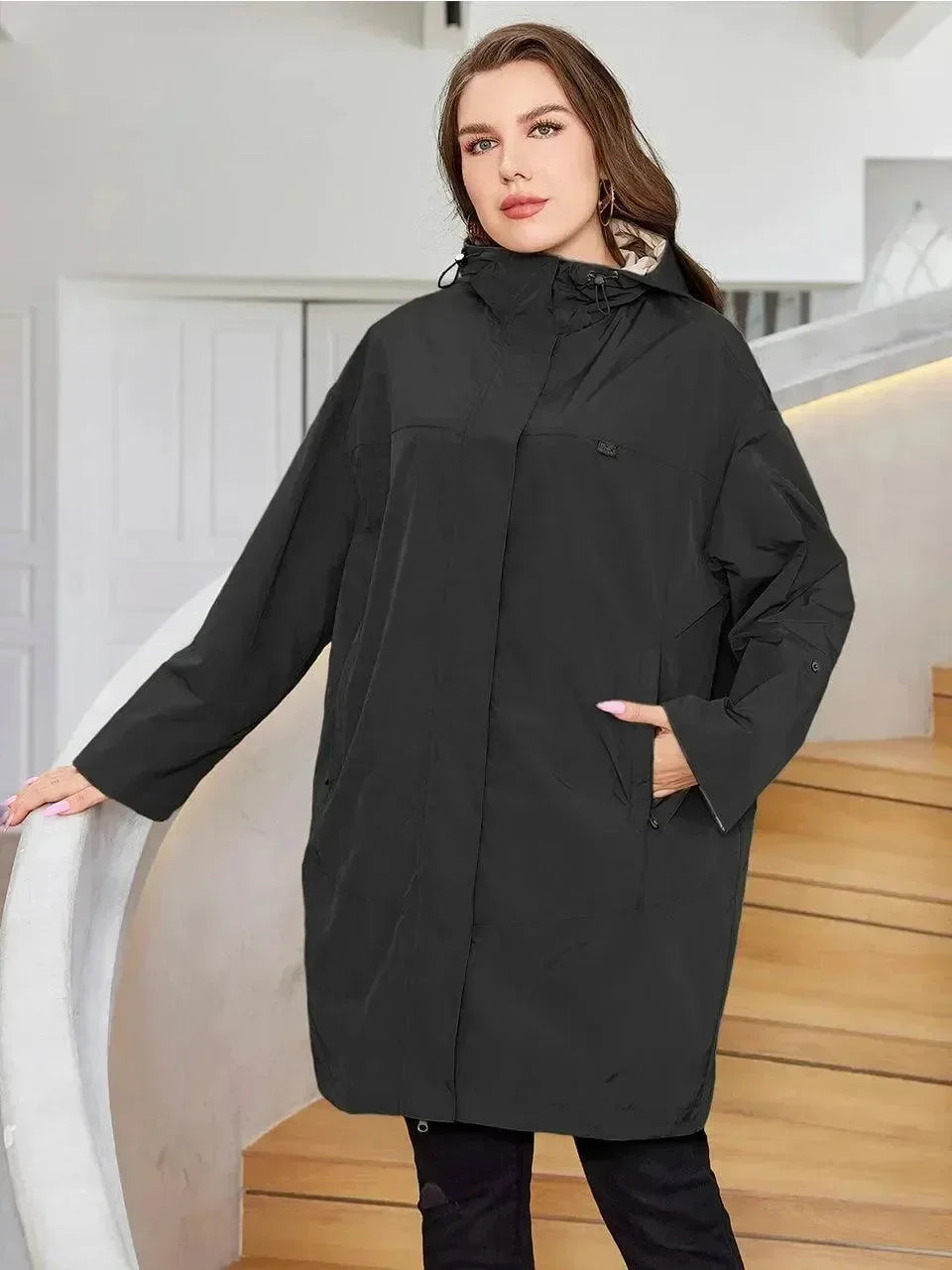 Women's Rain Coat Waterproof Lightweight Design