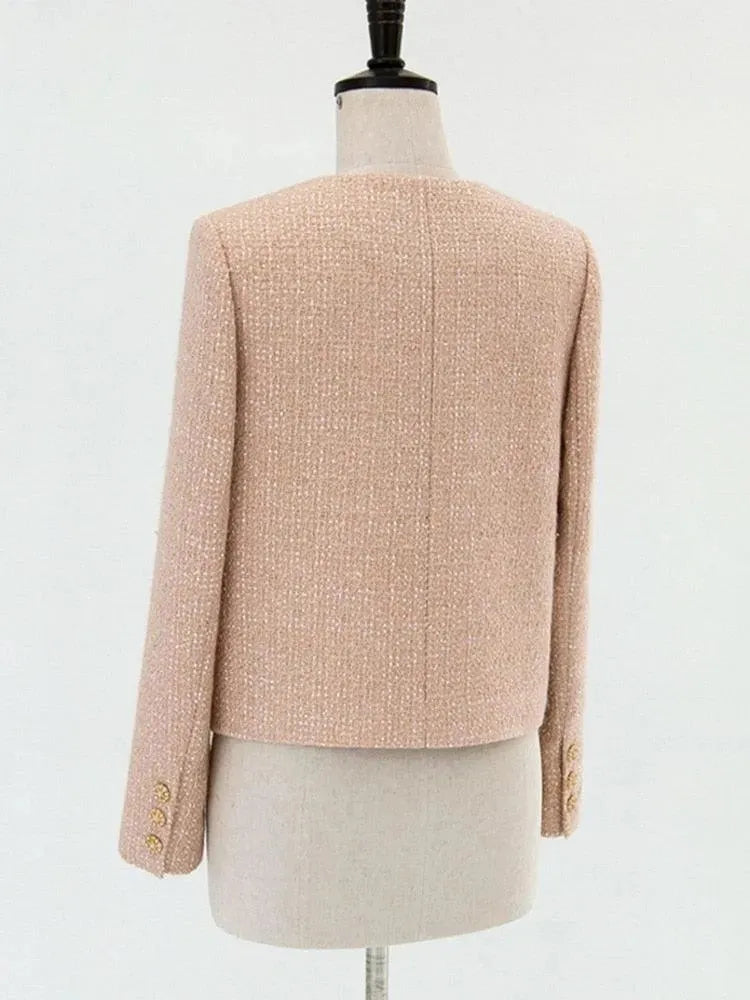 Women’s Sequin Tweed Jacket Party Style