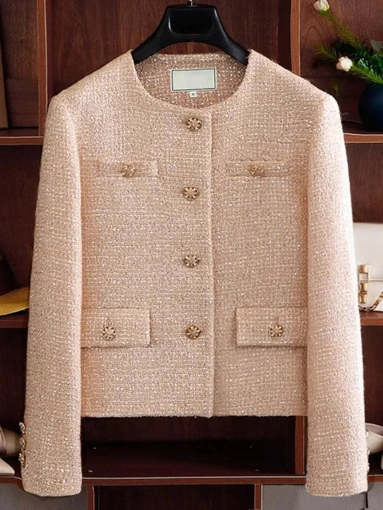 Women’s Sequin Tweed Jacket Party Style