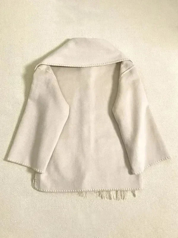 Women's Shawl Coat Button Closure Warm Style