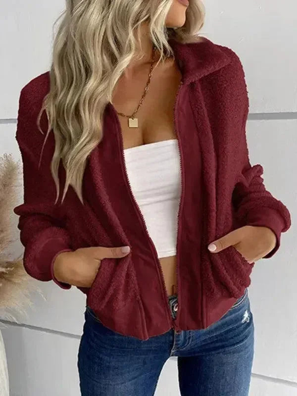 Women’s Slim Bomber Jacket Casual Style