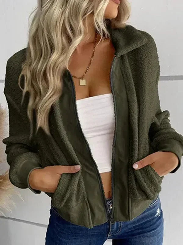 Women’s Slim Bomber Jacket Casual Style