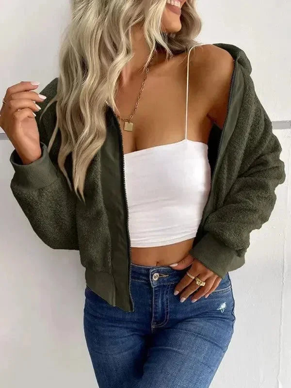 Women’s Slim Bomber Jacket Casual Style