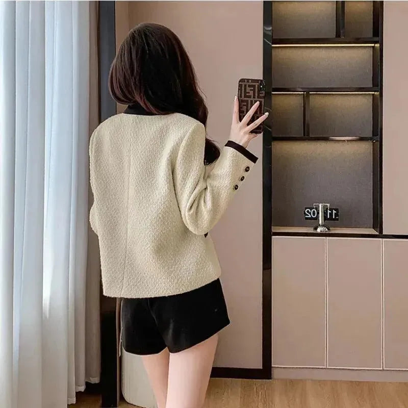Women’s Slim Fit Tweed Jacket Modern Style