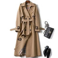 Women's Slim Trench Coat Longline Fitted Style