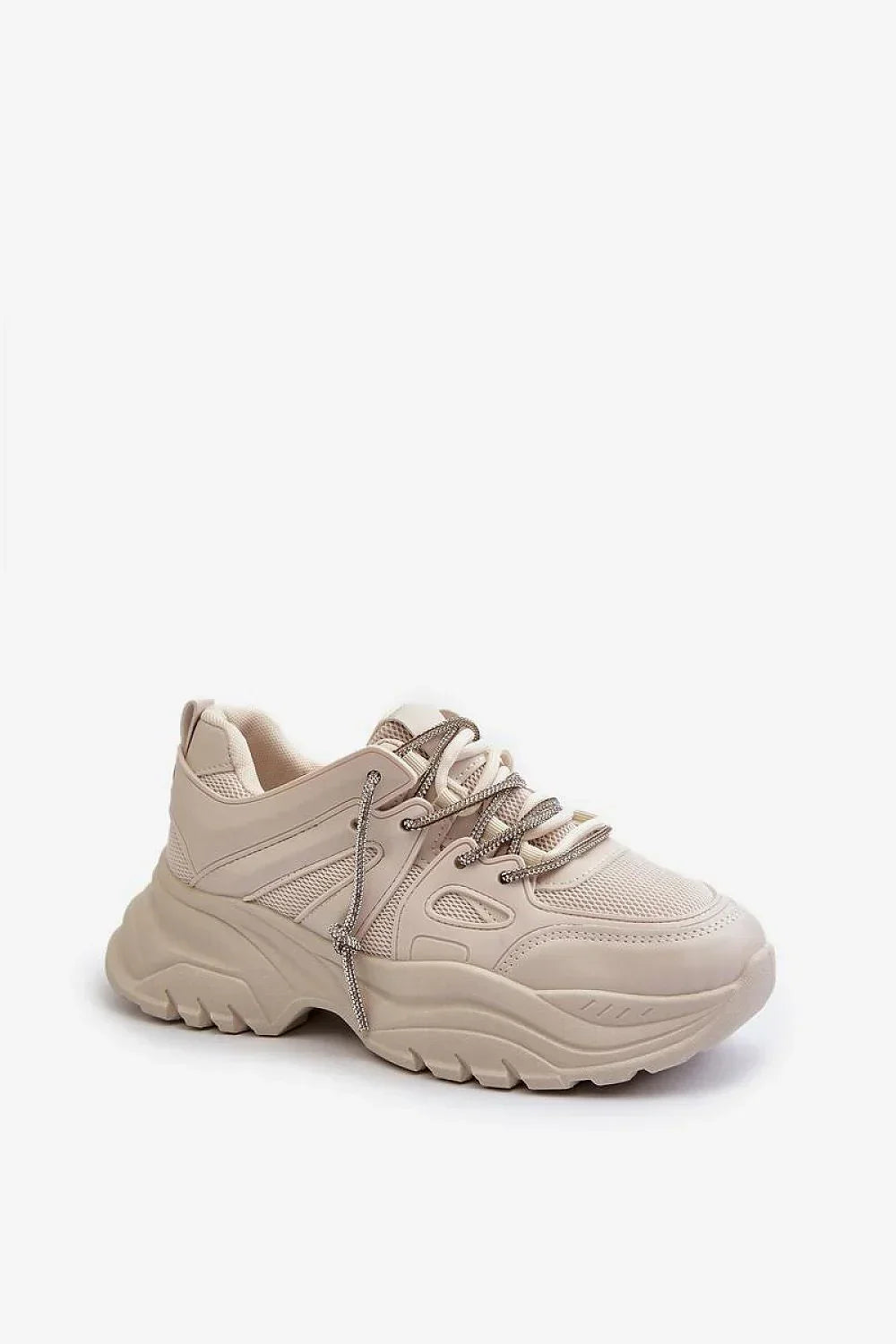 Women's Sneakers - Low-Top Platform Sneakers Shoes - Lace-Up All-Season Shoes-Sneakers-LeStyleParfait