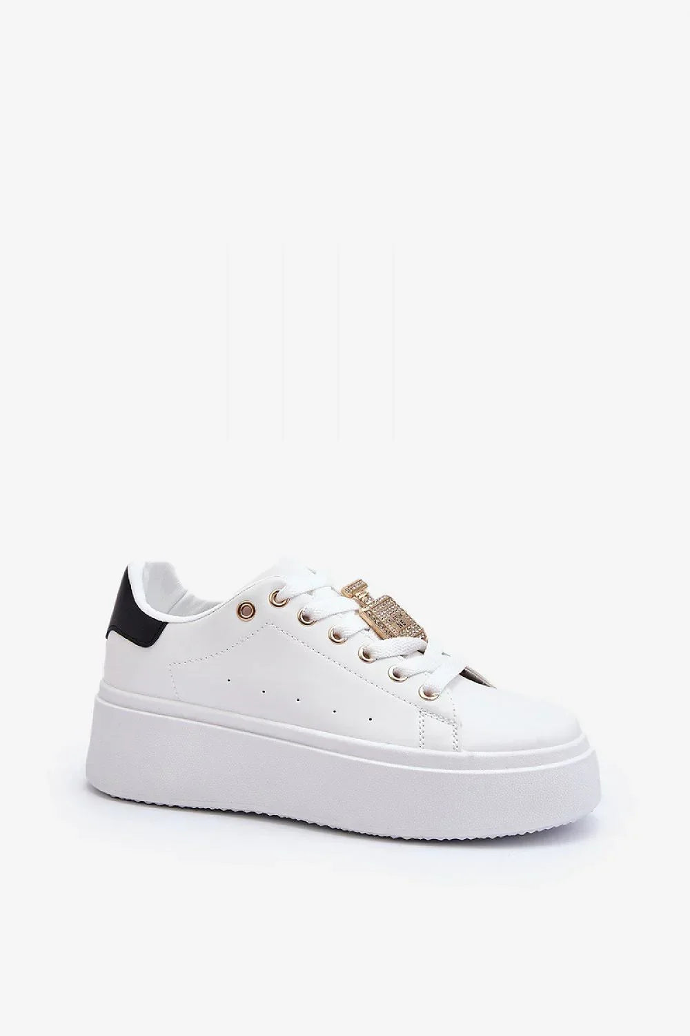 Women's Sneakers - Low-Top Platform Sneakers Shoes - Lace-Up All-Season Shoes