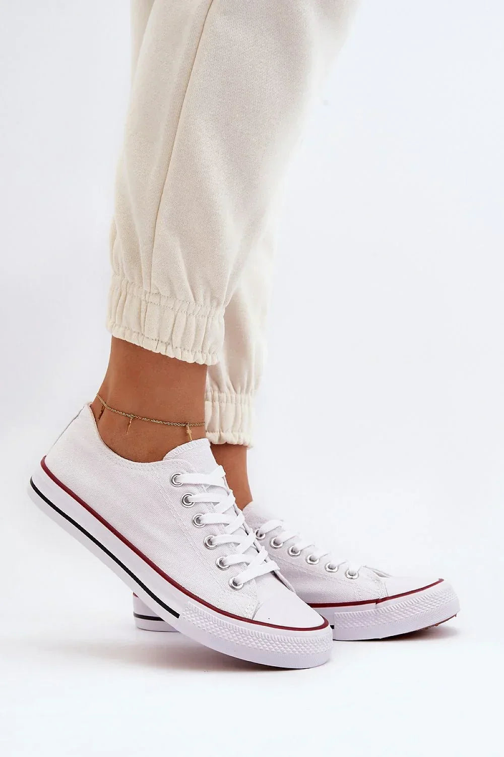 Women's Sneakers - Low-Top Women Sneakers - Lace-Up Spring-Summer Shoes-Sneakers-LeStyleParfait