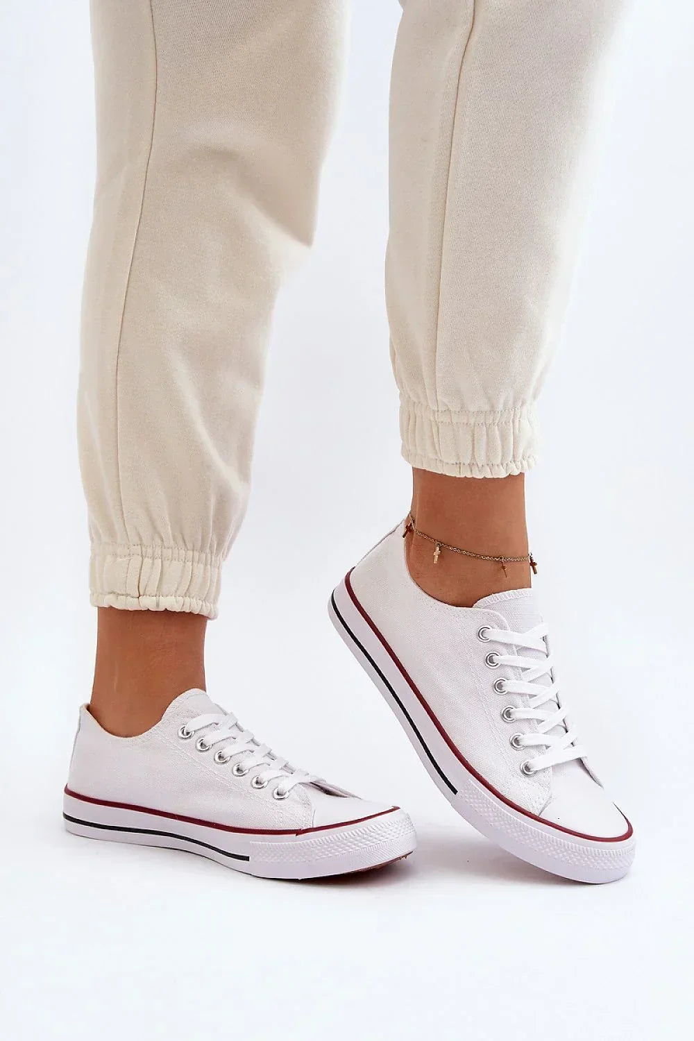 Women's Sneakers - Low-Top Women Sneakers - Lace-Up Spring-Summer Shoes-Sneakers-LeStyleParfait