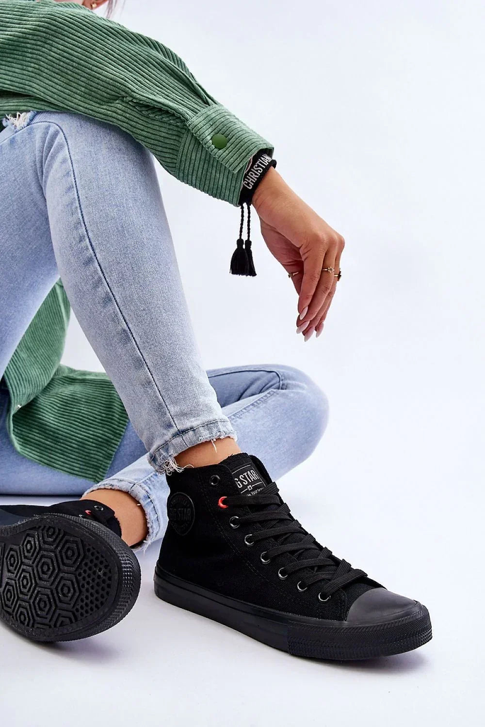 Women's Sneakers - Women High Tops Sneakers - Lace-Up All-Season Shoes-Sneakers-LeStyleParfait