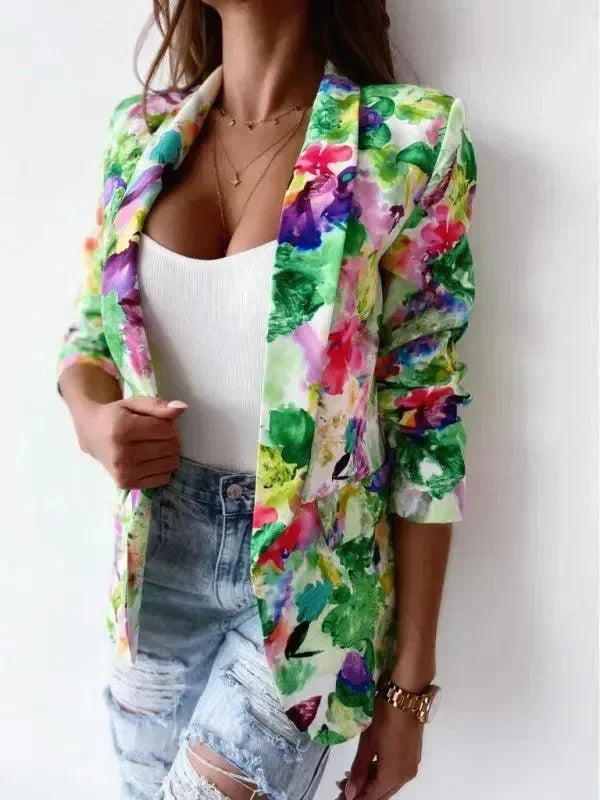 Women's Sport Coat Slim Fit Printed Style