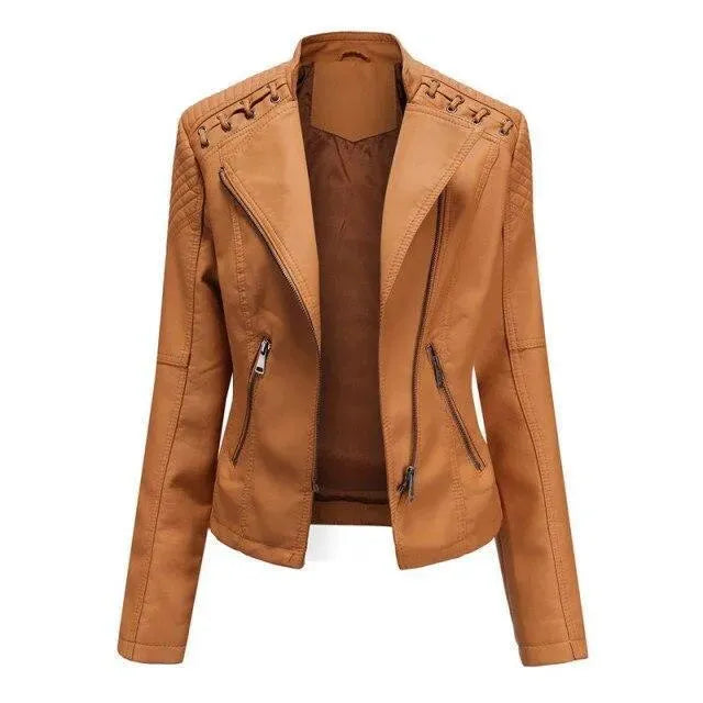 Women’s Structured Moto Jacket Casual Style