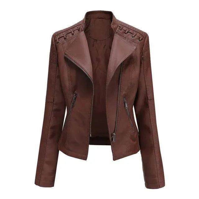 Women’s Structured Moto Jacket Casual Style