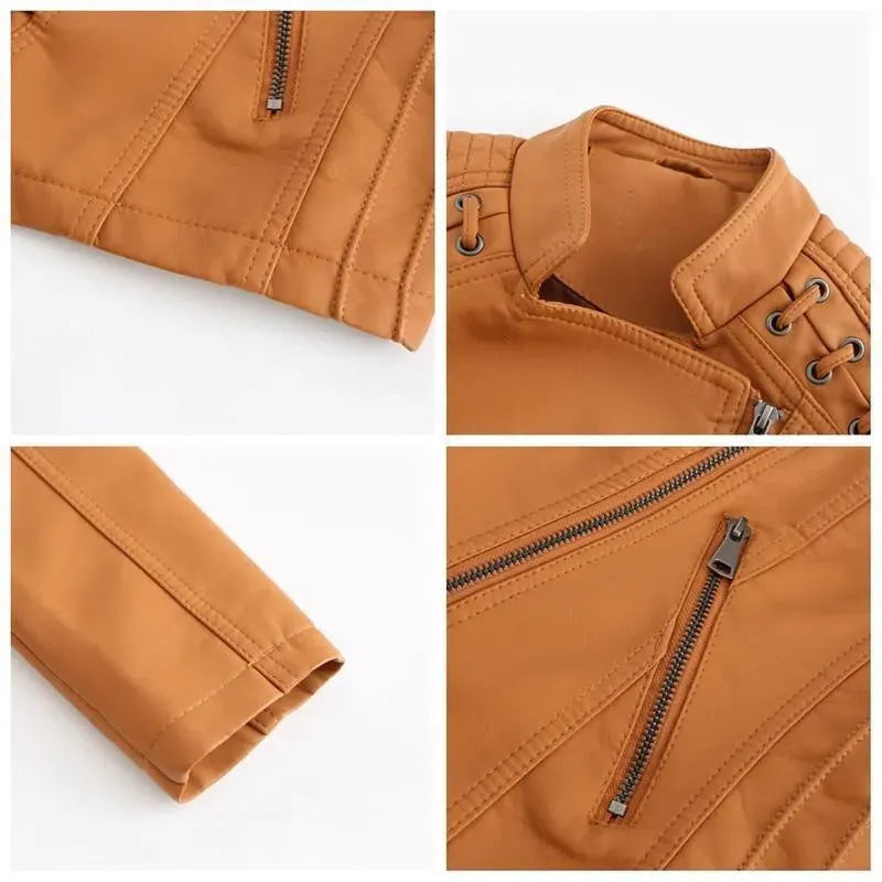 Women’s Structured Moto Jacket Casual Style
