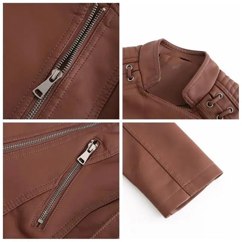 Women’s Structured Moto Jacket Casual Style