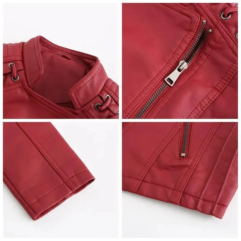 Women’s Structured Moto Jacket Casual Style